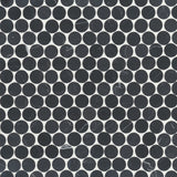 Bedrosians Monet 11.25" x 11.75" Honed Marble Mosaic Nero Marquina