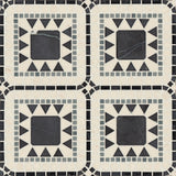 Bedrosians Atrium 15.75" x 15.75" Nero Marquina/Bardiglio/Myra Beige