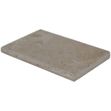 Bedrosians Travertine 16" x 24" Eased Edge Pool Coping 5cm - Tumbled Mediterranean Ivory