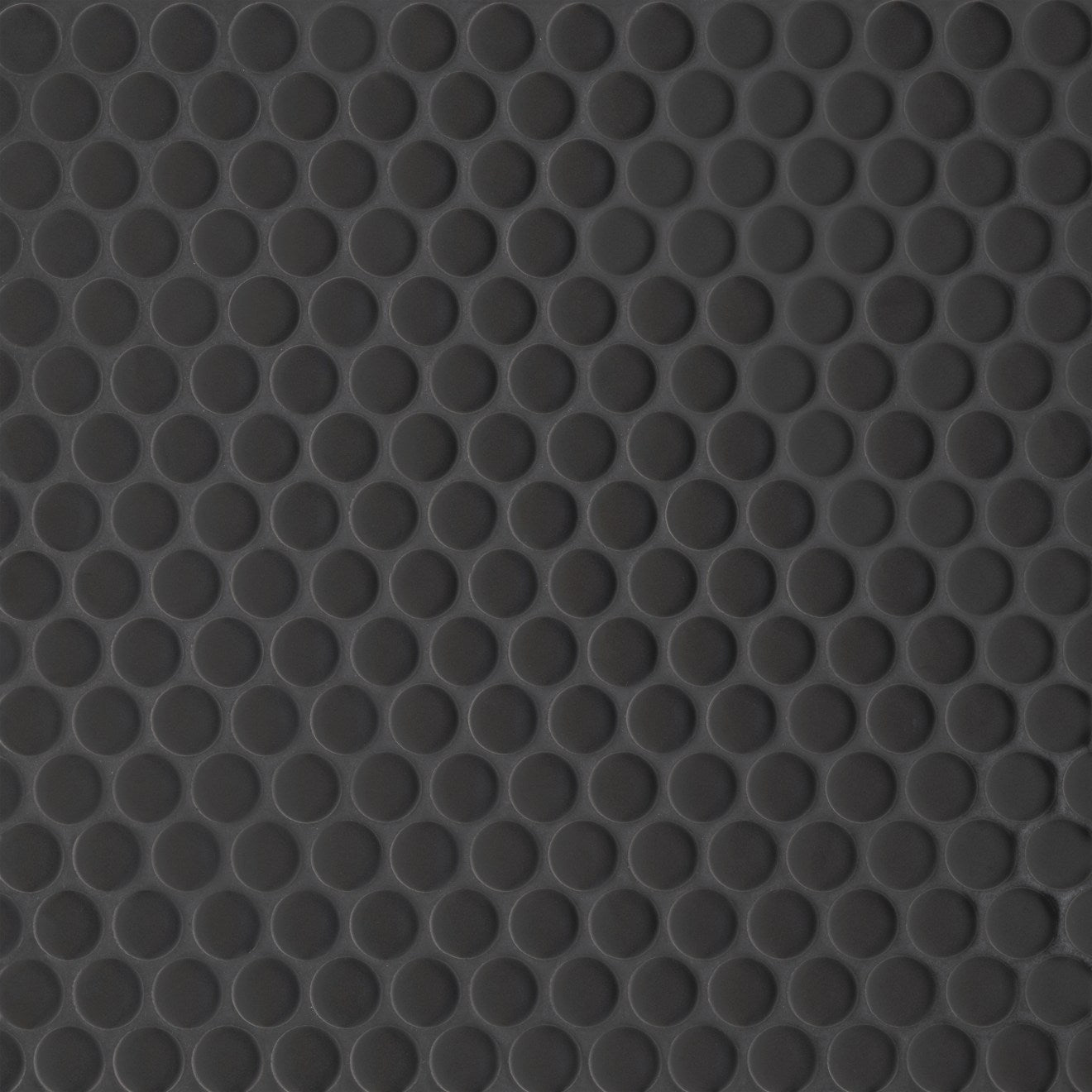 Bedrosians Le Cafe 3/4" x 3/4" Penny Round Matte Black