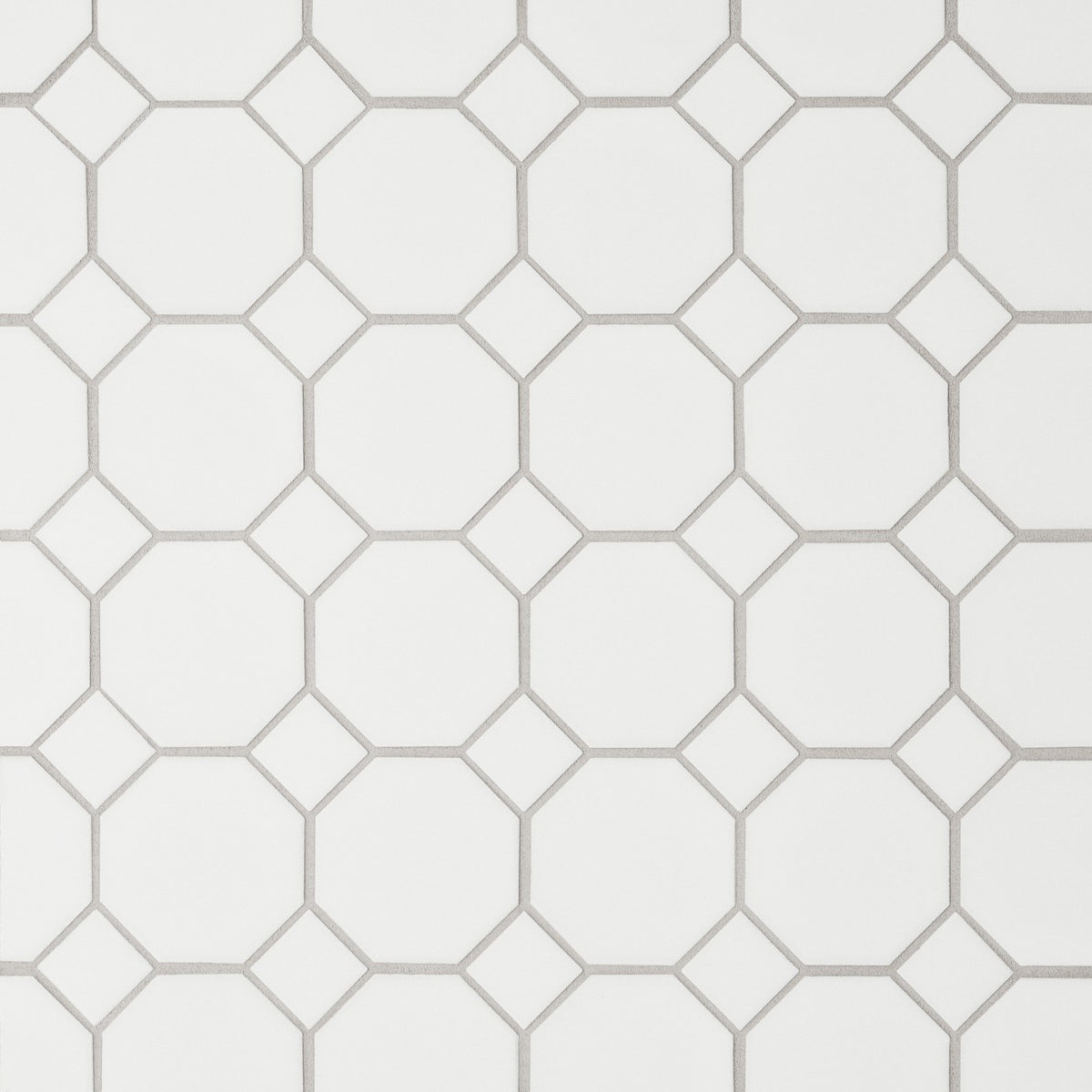 Bedrosians Le Cafe 2" x 2" Octagon Mosaic Matte White