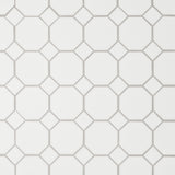 Bedrosians Le Cafe 2" x 2" Octagon Mosaic Matte White
