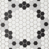 Bedrosians Le Cafe 1" x 1" Deco Design Mosaic  Deco Design 5