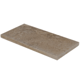 Bedrosians Travertine 12" x 24" Eased Edge Pool Coping 3cm - Tumbled Durango