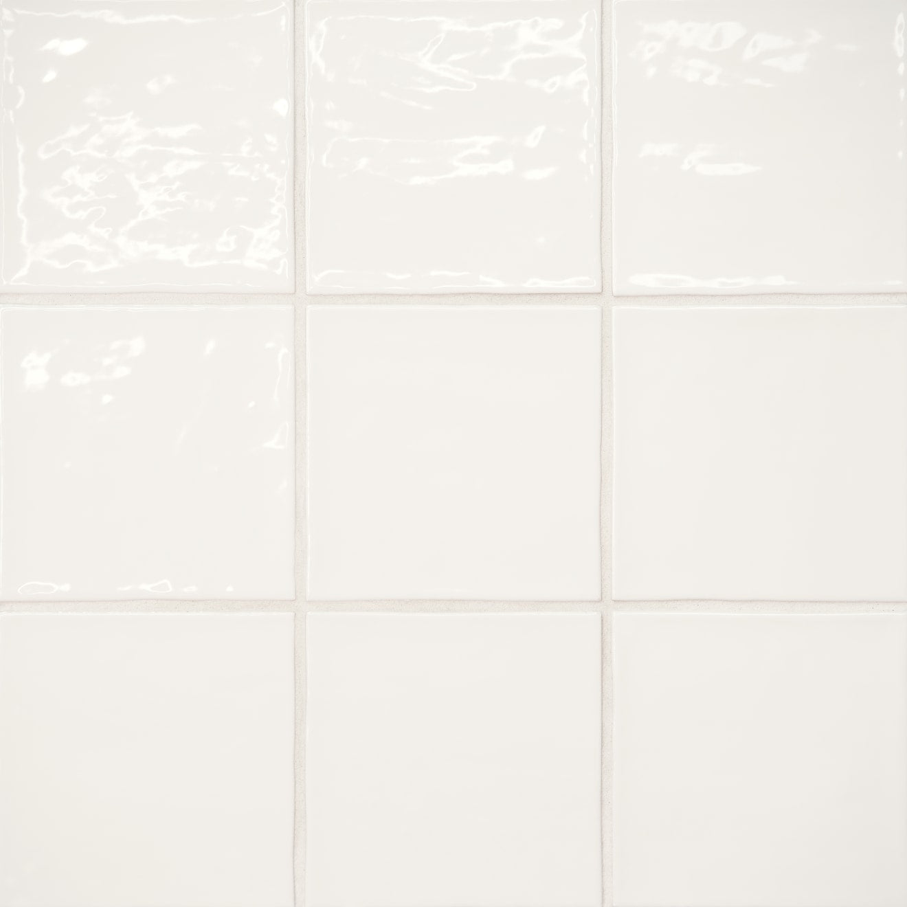 Bedrosians Marin 4" X 4" Gloss Pearl White / White