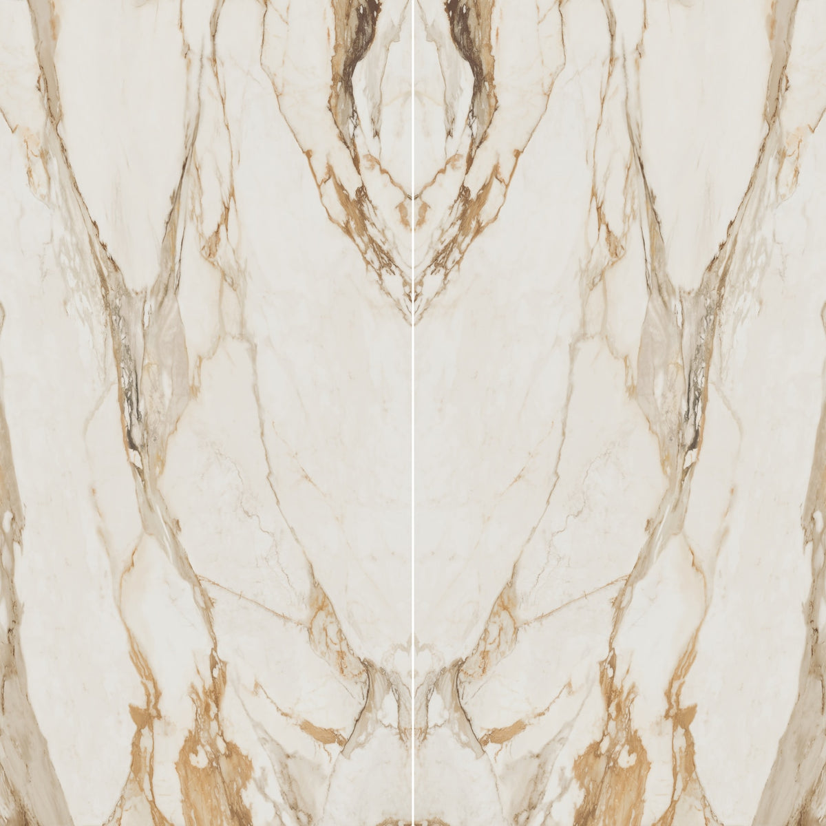 Bedrosians Magnifica Encore Luxury Slab 63" x 126" Bookmatched Satin Calacatta Borghini