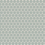 Bedrosians Marin 11.5" X 12.5" Penny Mosaic 0.75 Aloe Green / Light Green