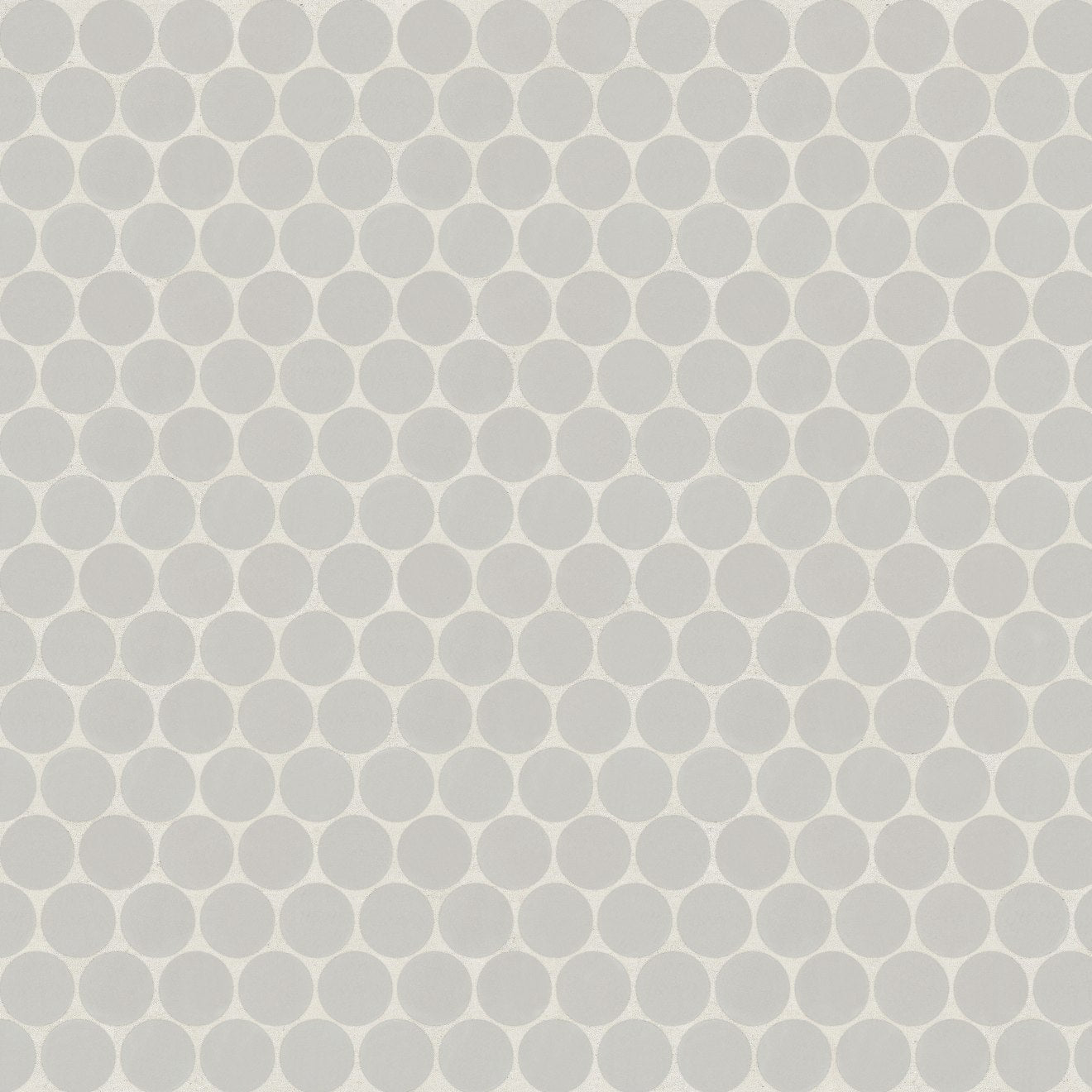 Bedrosians Marin 11.5" X 12.5" Penny Mosaic 0.75 Pebble Gray / Light Gray