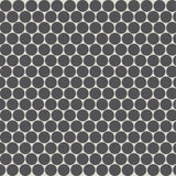 Bedrosians Marin 11.5" X 12.5" Penny Mosaic 0.75 Black Sea / Black