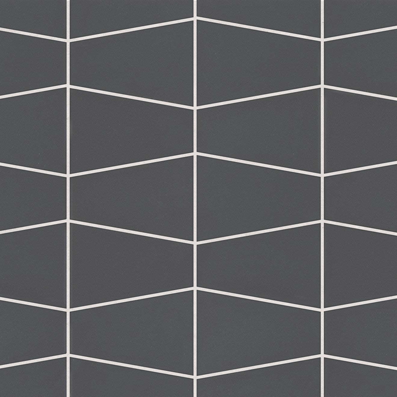 Bedrosians Marin 8.25" X 13" Trapezoid Mosaic Black Sea / Black