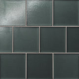 Bedrosians Kaikos 4" X 4" Matte Dark Green