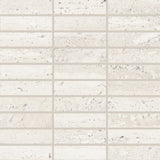 Bedrosians Sensi Roma 12" X 12" Straight Mosaic 1" x 4" White