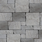 Bedrosians Stone Ledgers 8" x 22" Tumbled Ledger - Wired Mesh Grey Marble