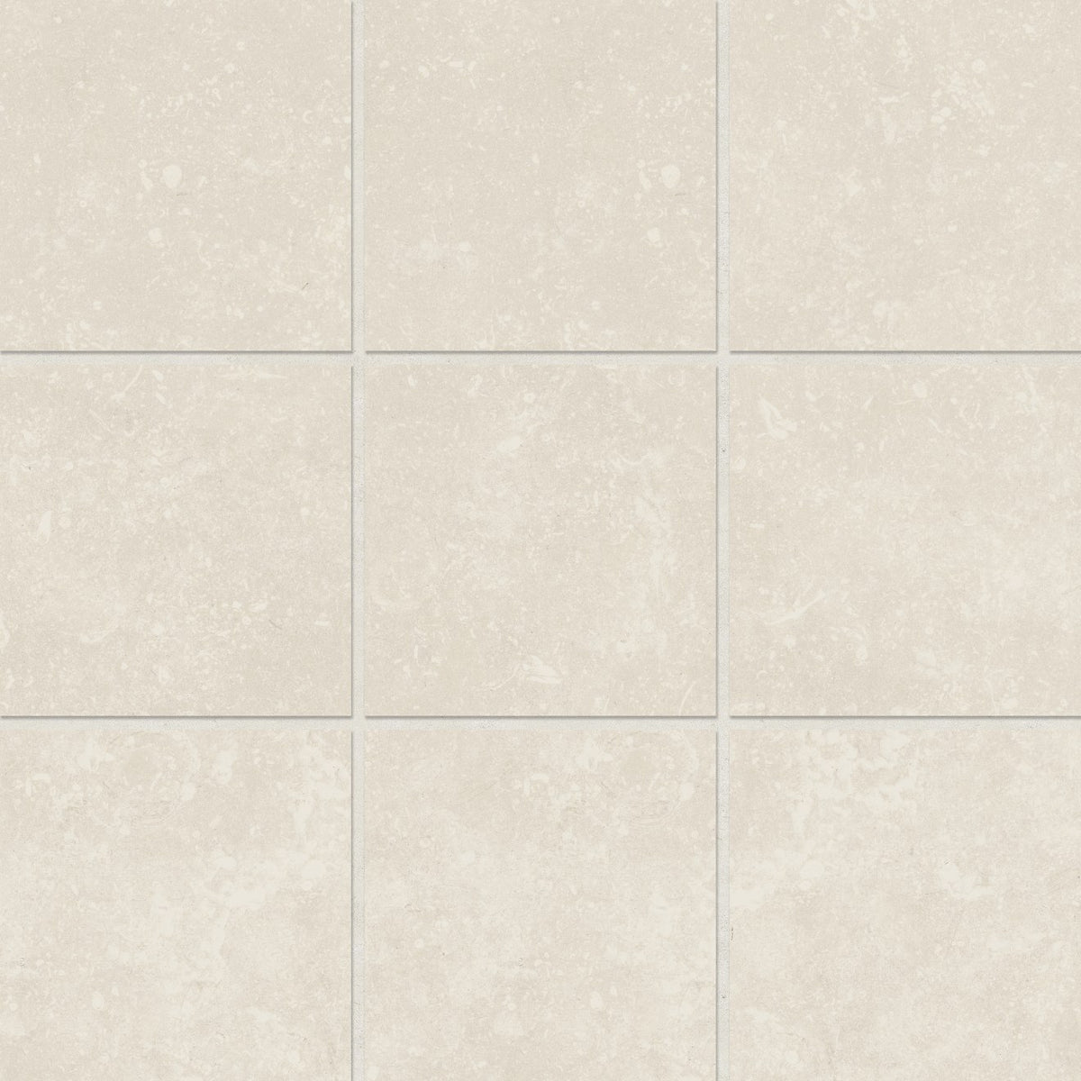 Bedrosians Bluerun 4" x 4" Mosaic 12" x 12"  Antique White