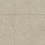 Bedrosians Bluerun 4" x 4" Mosaic 12" x 12"  Historic Greige