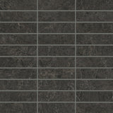Bedrosians Farmhouse Living 1" x 4" Mosaic 12" x 12"  Slate