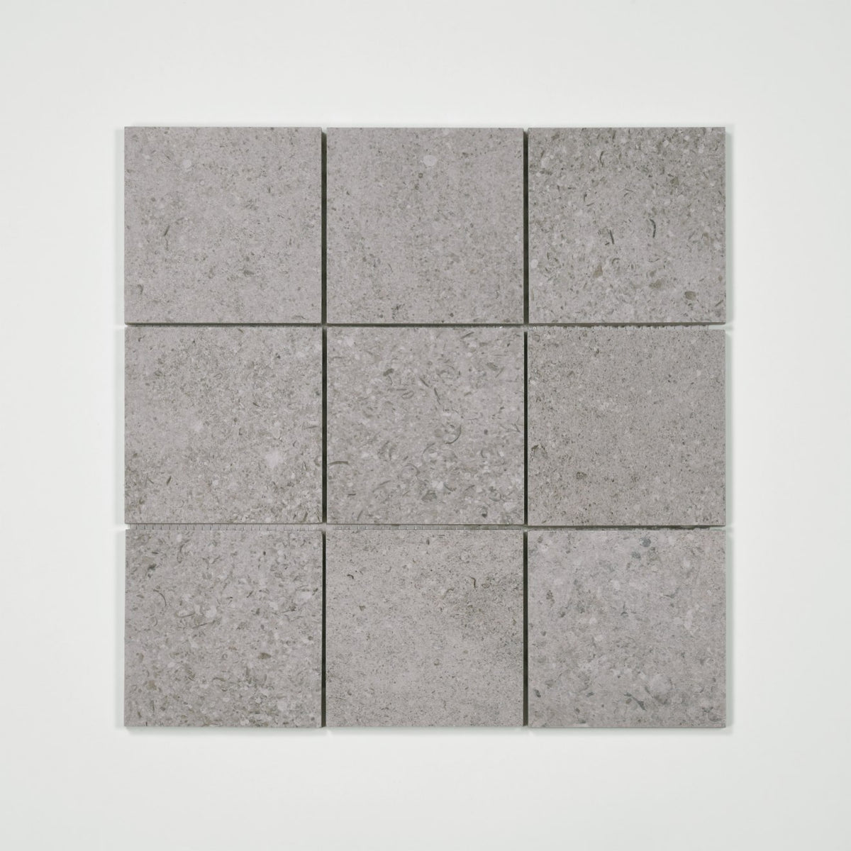 Bedrosians Ikonite 4" x 4" Mosaic 12" x 12" Honed Grey