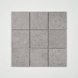 Bedrosians Ikonite 4" x 4" Mosaic 12" x 12" Honed Grey