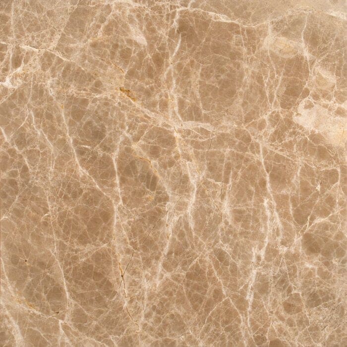 MS International Natural Stone Marble 12" x 12" Polished Emperador Light