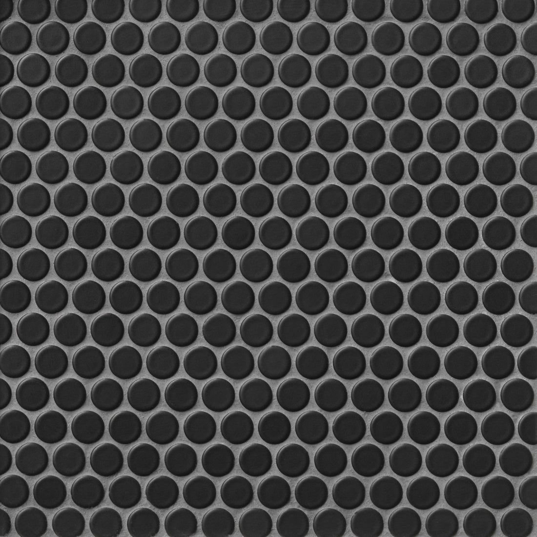 Tile Shop Penny Round 12x12 Mosaic Matte Black