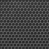 Tile Shop Penny Round 12x12 Mosaic Matte Black