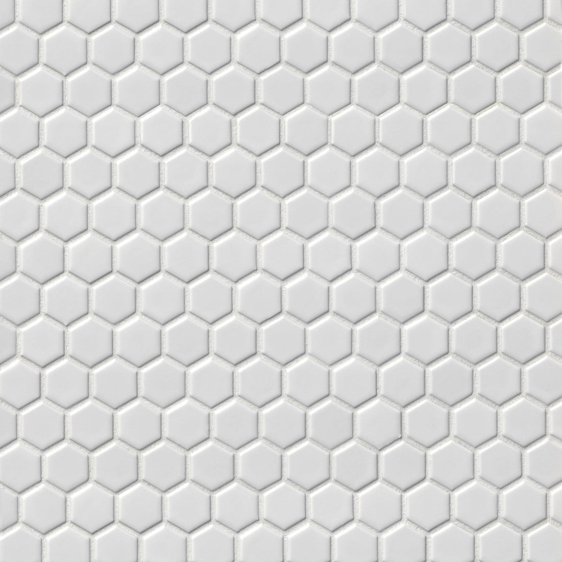 Tile Shop Hex 12x12 Mosaic 1'' Matte White