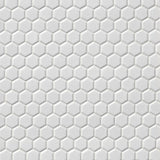 Tile Shop Hex 12x12 Mosaic 1'' Matte White