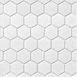 Tile Shop Hex 12x12 Mosaic 2'' Matte White