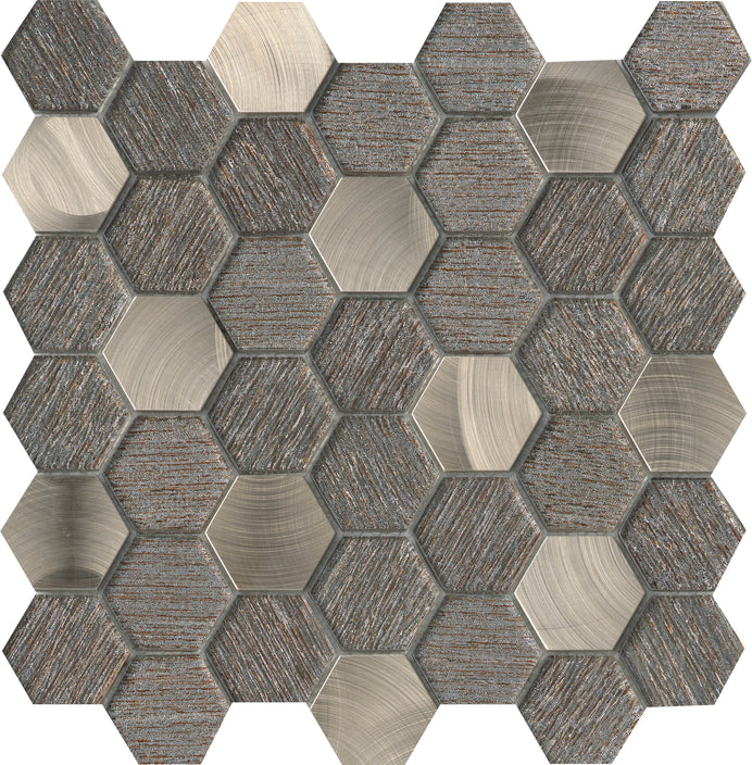 Emser Glitz 12"x12" Mosaic 1.89"X2.2" Love