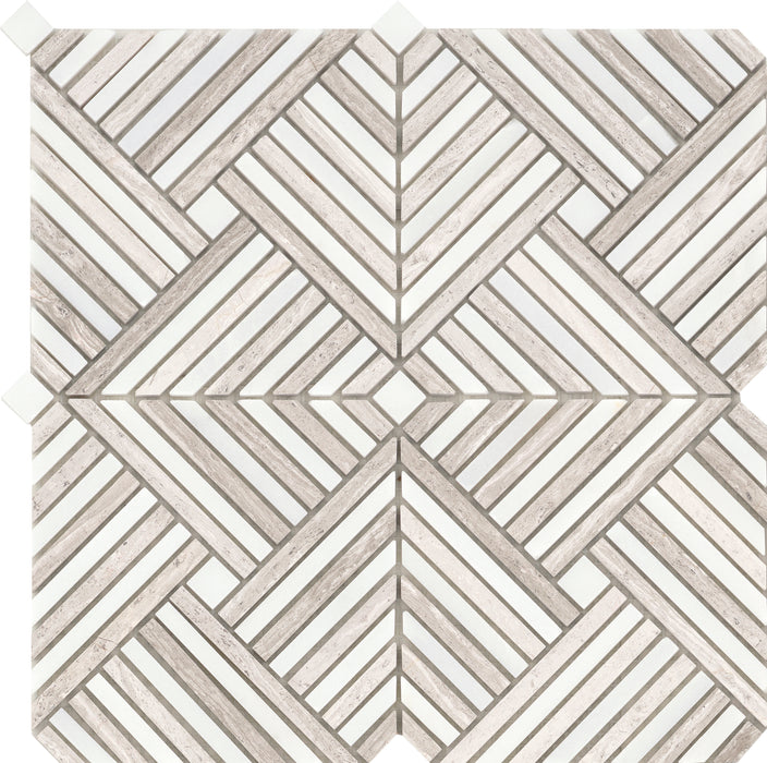 Emser Alluro 12"x12" Mini Palace Cream