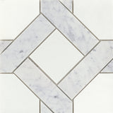 Emser Alluro 9"x9" Mini Manor Silver
