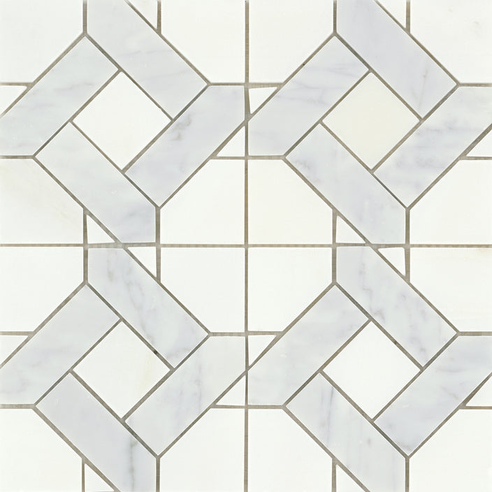 Emser Alluro 12"x12" Mini Manor Silver