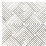 Emser Alluro 12"x12" Mini Palace Silver