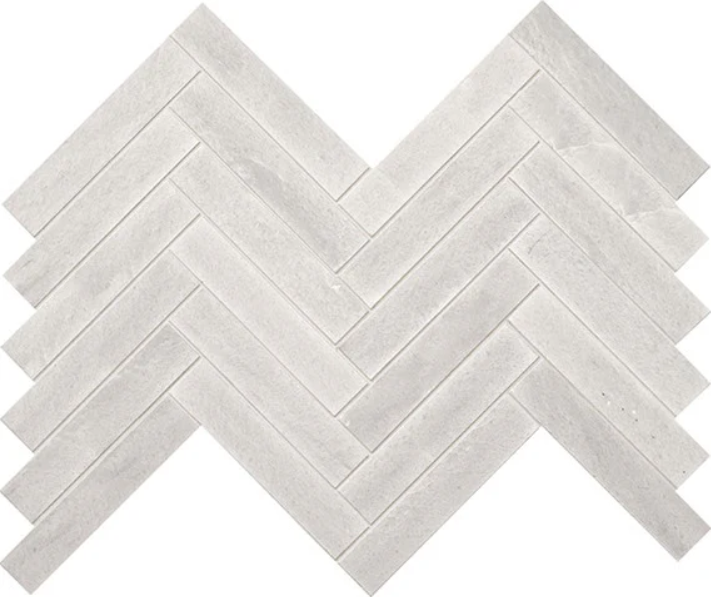 Marazzi Haven Point 1" X 6" Chevron, Straight Edge Candid Heather