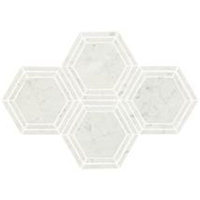 Daltile Marble 6" Hexagon Carrara White
