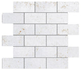 Emser Cogent 12"x12" Mosaic 2"x4" Silver