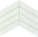 Emser Concept 8"x12" Chevron Mosaic 2"x3" Polished White