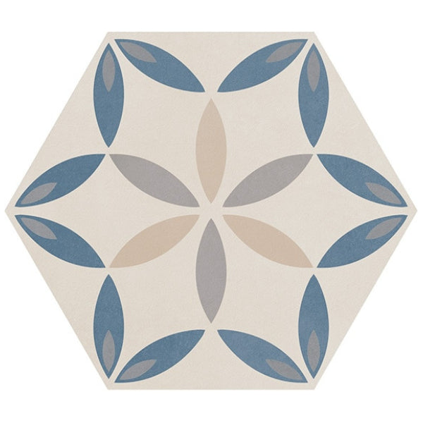 Daltile Scrapbook 8" X 9" Hexagon Deco Petal