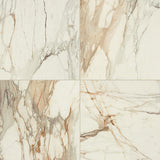 Daltile Panoramic Duet 24" x 24" Matte Calacatta Topaz