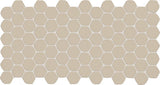 Daltile Keystones 2" Hex Organic Mosaic 12" x 24" Matte Urban Putty