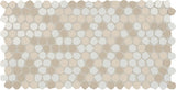 Daltile Keystones 1" Organic Penny Mosaic 12" x 22" Matte Sand Blend