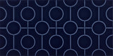 Daltile Luminique 12" x 24" Circle Glossy Navy