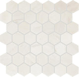 Daltile Eclessia Marble 2" Hex Mosaic 12" x 13" Honed Pacifica