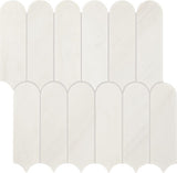 Daltile Eclessia Marble 12" x 13" Elongated Fan Polished Pacifica