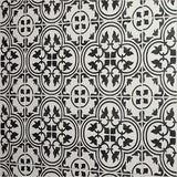Daltile Memoir 12" x 12" Deco Petal Black