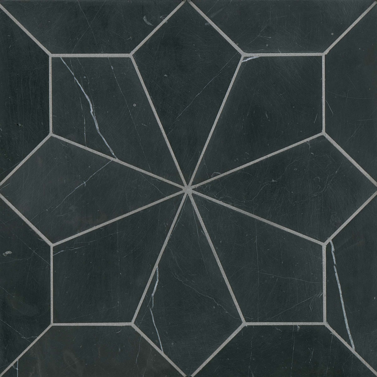 Bedrosians Blomma 12" x 12" Nero