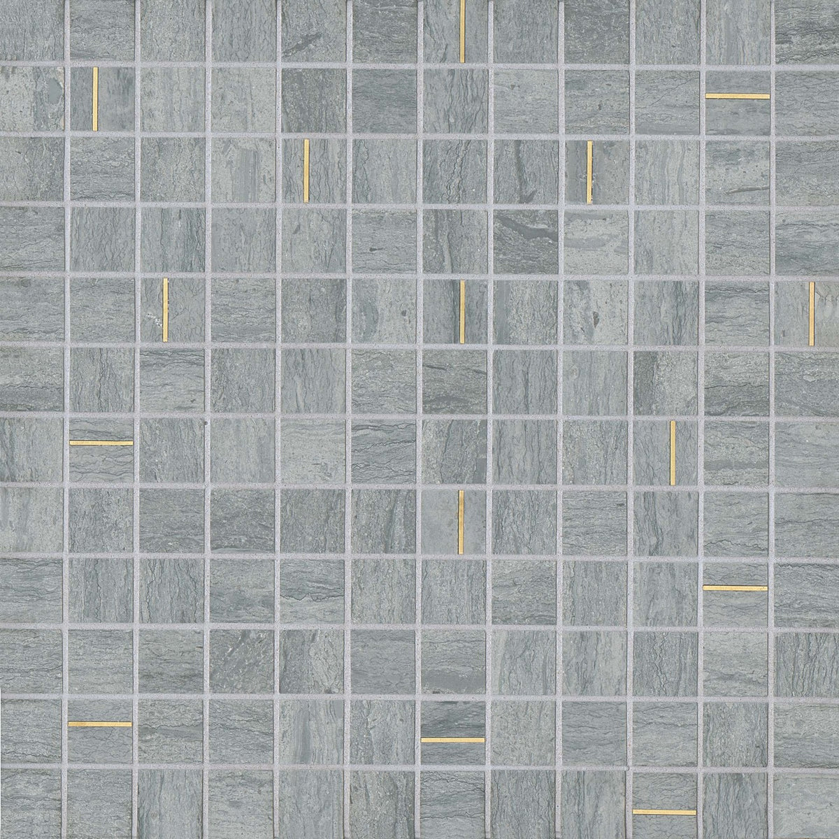 Bedrosians Ferrara 1" x 1" Mosaic Tile with Brass Argento