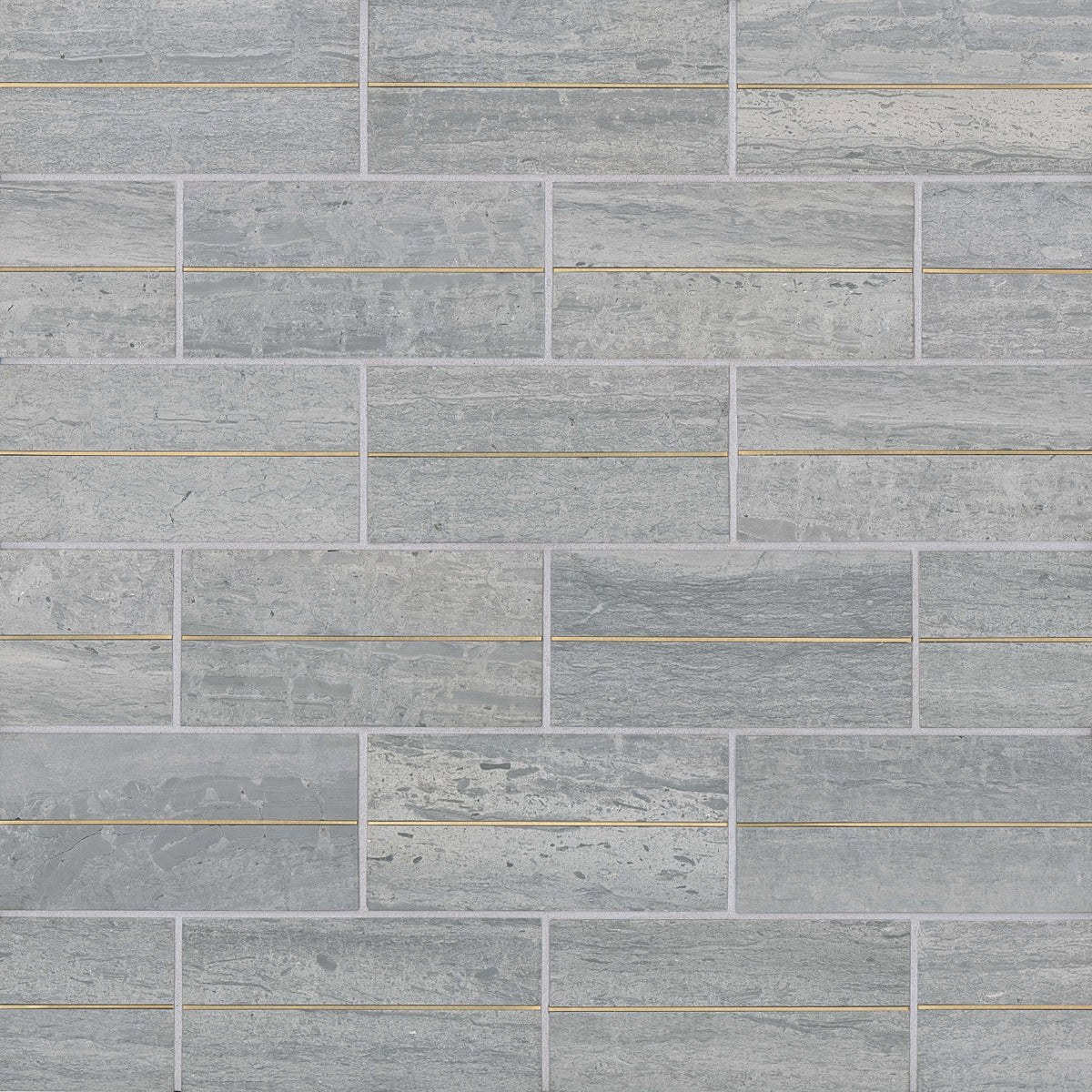 Bedrosians Ferrara Decorative Tile W-Brass 3" x 6" Argento
