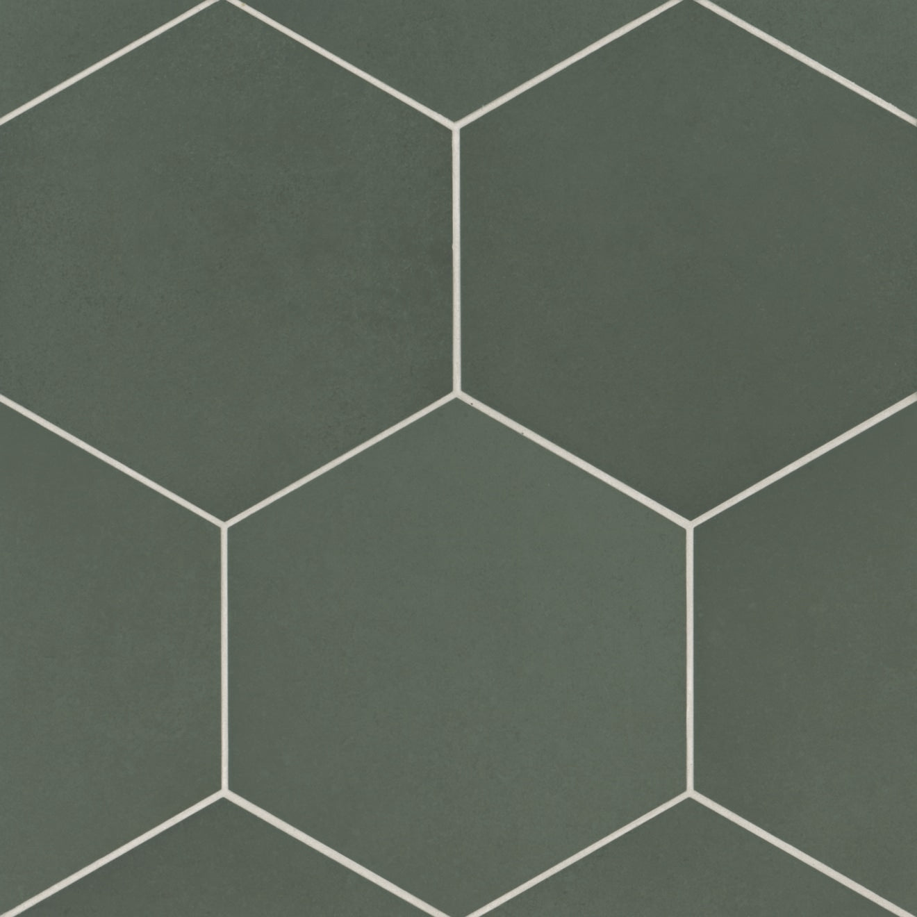Badrosians Makoto 10" x 11.5" Hexagon Matte Midori Green