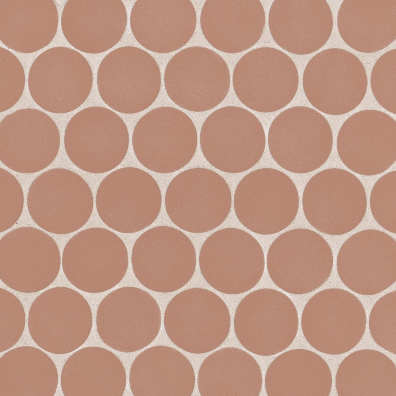 Bedrosians Makoto 10" x 10" Round Matte  Umi Terracotta